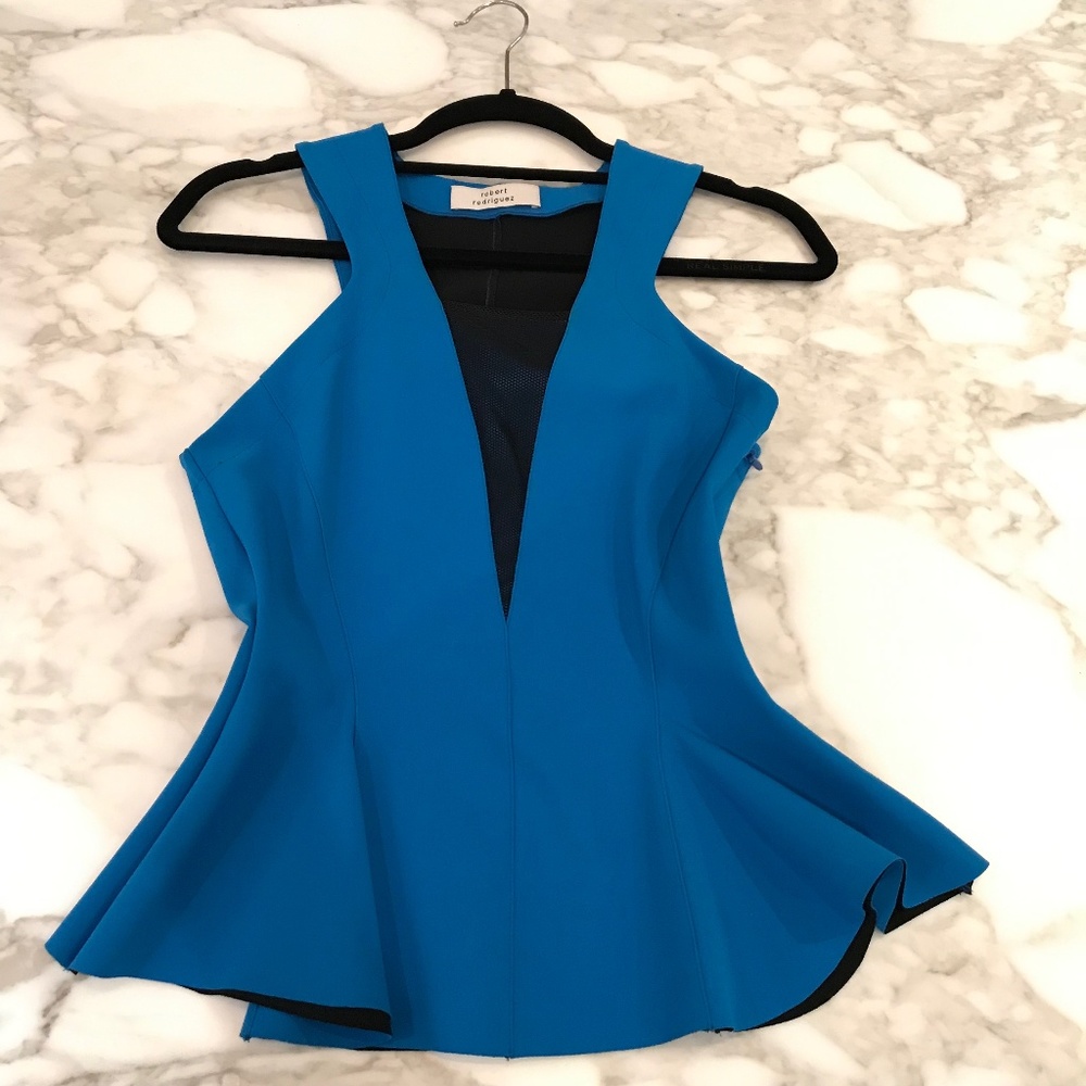 Robert Rodriguez peplum top